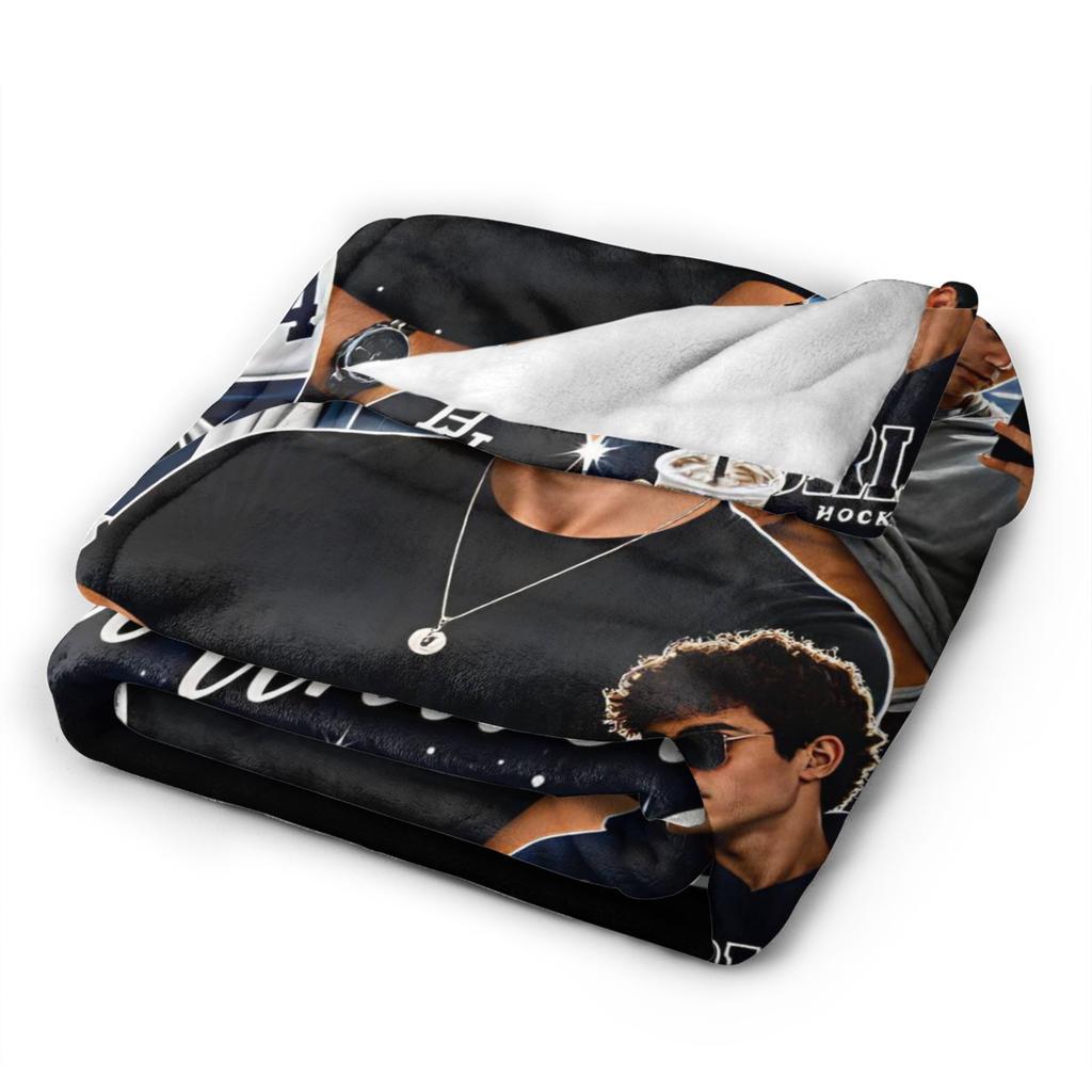 Graham 44 Hockey Romance Blankets Soft Warm Pattern Plush Throw Blanket For Students Couch Chair Flannel Bedspread Bed Cover
