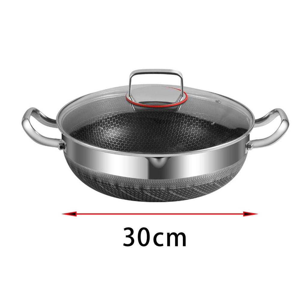 Stainless Steel Cooking Pot with Handles for Induction Cooktop