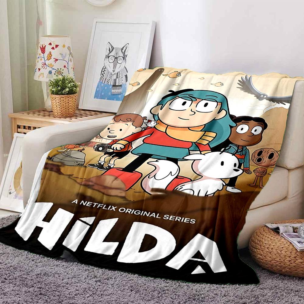 Hilda'S Fantasy Adventure Flannel Blanket Super Soft Warm Cozy Blanket for Sofa Bed Office Travel All‑Season Home Decor Gift