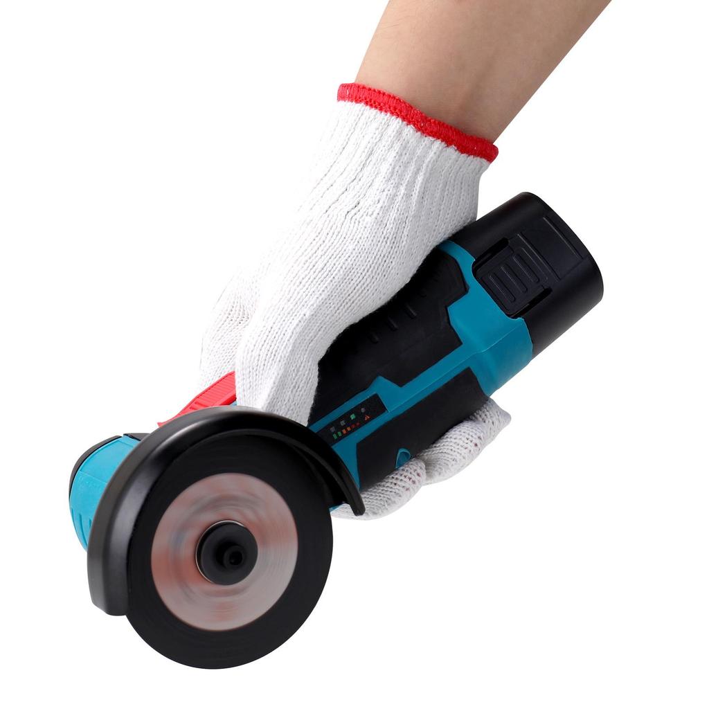 12V Brushless Mini Angle Grinder with 4 Saw Blades - Rechargeable Lithium Electric Polisher & Cutting Tool