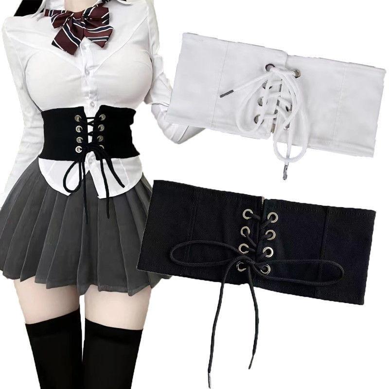 Trendy Waist Black Belt For Women With Chic Adjustable Ties For A Fit Flattering