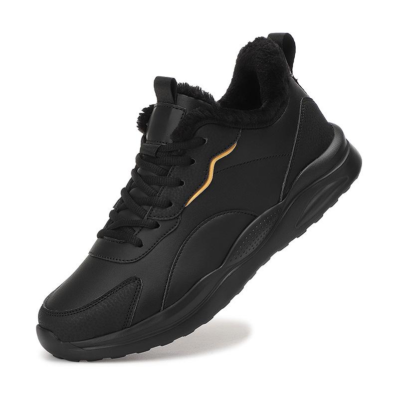 

Мужские зимние ботинки большого размера из бархата и хлопка с утеплителем для снега 48 чёрный