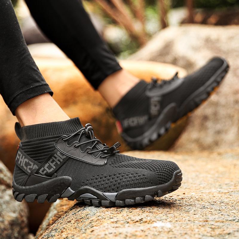 Men's Summer Flyknit Slip-on Mesh Casual Sports Shoes