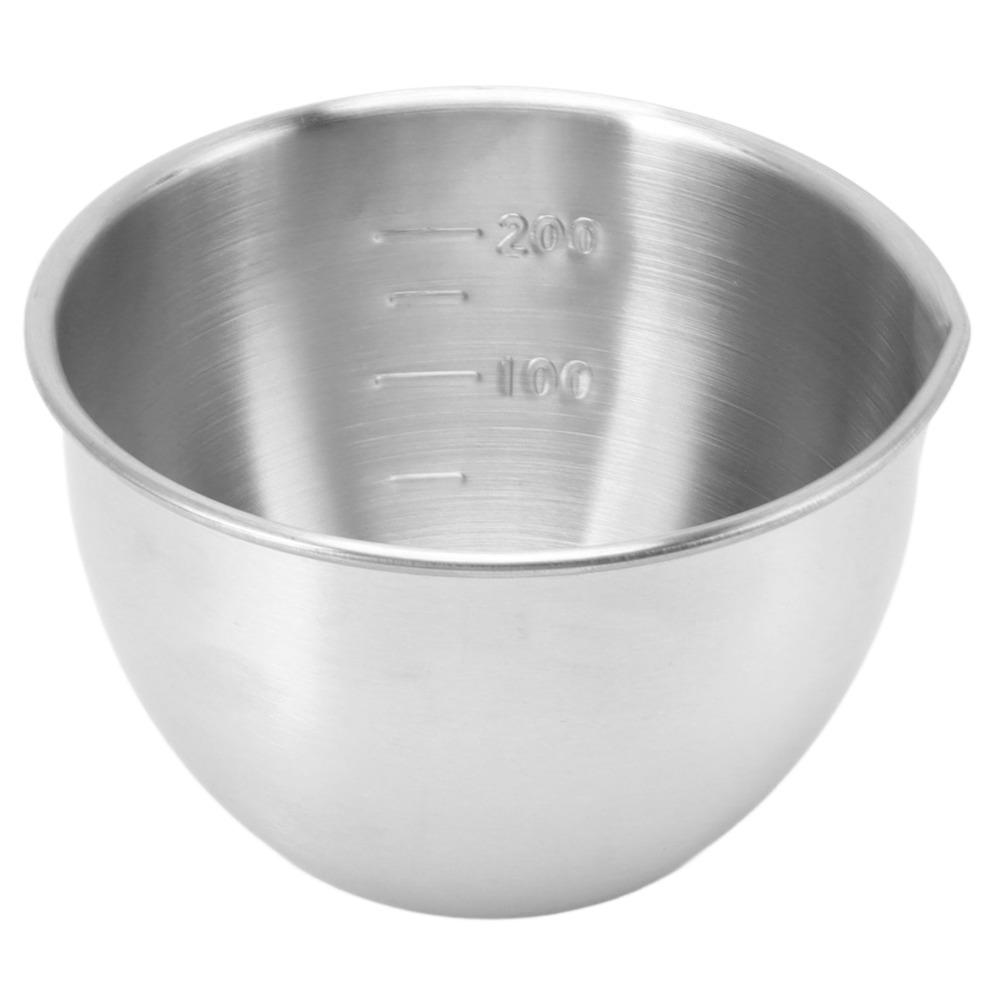 

Easy Clean Rustless Mixing Bowl Scale Mark Smooth Baking Bowl Thickened Handle Free Measuring Cup Coffee Making