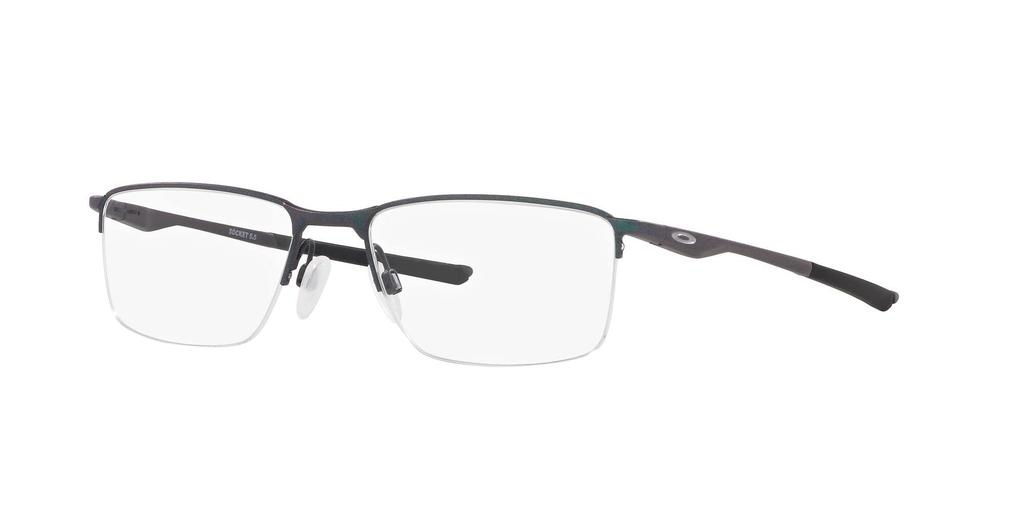 Oakley OX3218 Prescription Socket Colorshift 52mm Lens Glasses, 5.5 DK, MT, Silver/Blue Frame/Demo Lens,