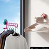 1KS 5otvorová přísavka Věšák na oblečení Úložný stojan Domácí Balkon Multifunkční Nástěnný stojan na sušení oblečení Úložný stojan