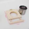Bird Feeder Cup with Wooden Platform Easy To Install Durable Hanging Feeders Birdseed And Water