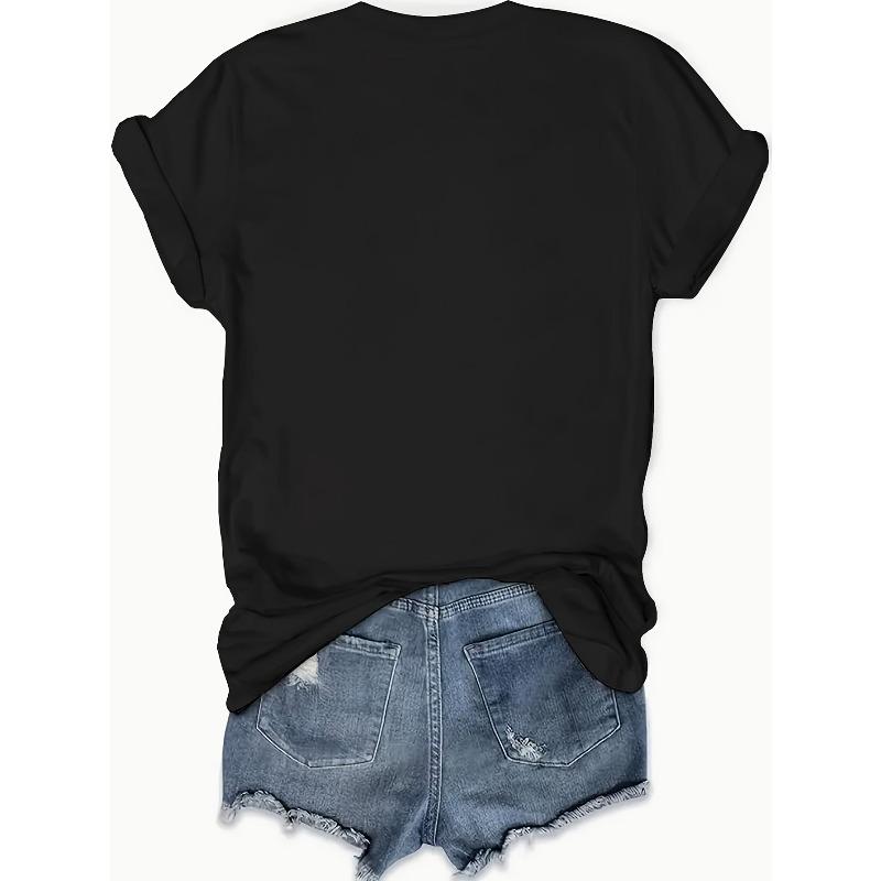 Womens Mothers Day Floral Print Crew Neck Short Sleeve T Shirt Lightweight Breathable Casual Spring Summer Fashion Top Ideal Mom Gift