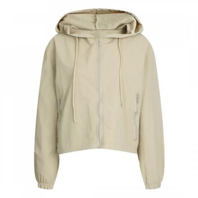 [Shop  ] Women S New Spring SeaSon Hoodie Long Sleeve Windbreaker Daily Jumper Egg Wjp 20776 Beige