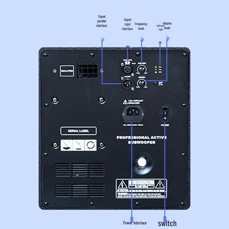 Weishu Y-400W-12 Professional Active 12-inch Subwoofer