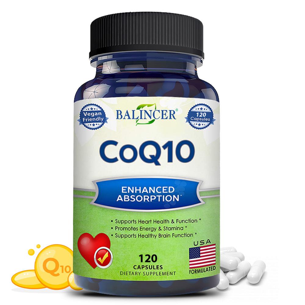 Capsule Balincer CoQ10 400mg, Ubichinone, Assorbimento Potenziato, 120 Caps