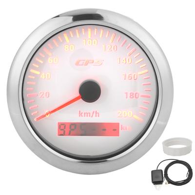 3.3in GPS Speedometer 0?200KMH Speed Gauge with Backlight IP67 Waterproof for Car Marine Boat