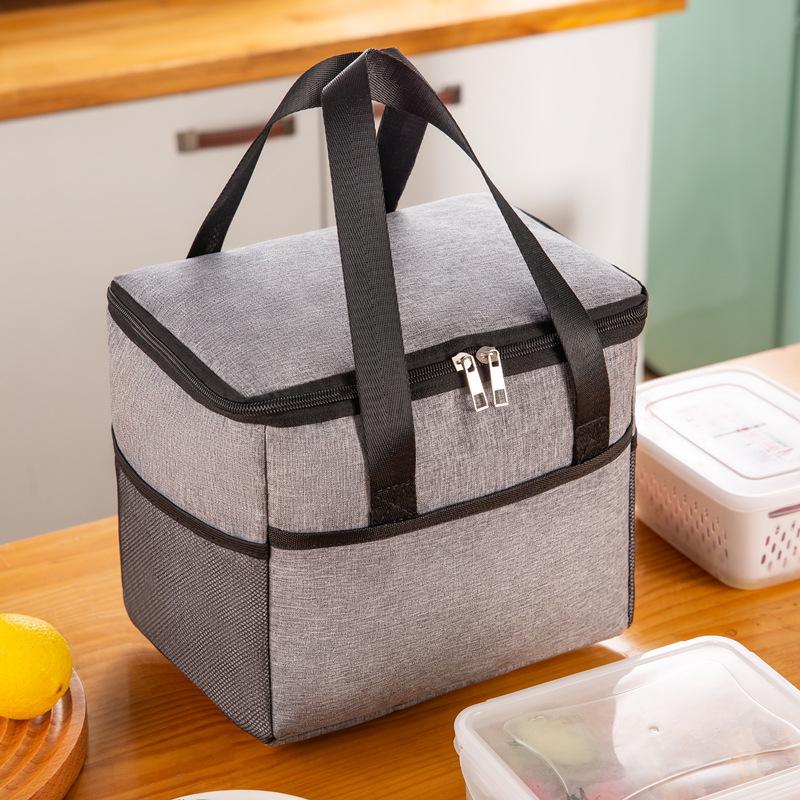 Cationic Waterproof Insulated Lunch Bag - Large Capacity, Thickened for Picnic or Handheld Use
