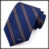 [White Fang] Necktie, Yarn-Dyed Stripe, Polyester, Formal Business Style, Men's NC047 (WT01)