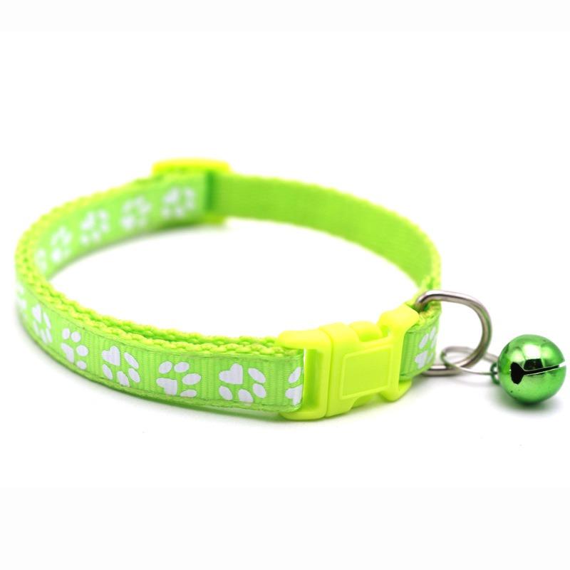 Cat Collar with Bell Necklace for Cat Strap Kitten Collar Armrests for Pets Breakaway Collar Anti-strangling Cat Necklace