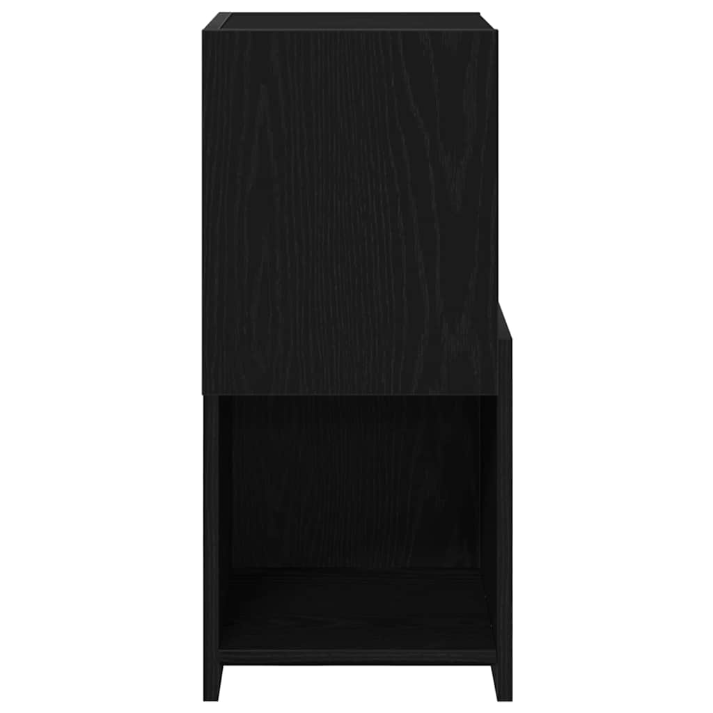 Corner Cabinet 30.5x30x65cm Engineered Wood Black Oak Effect