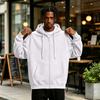 Men's Lined Zip Up Hoodie, Loose Fit Casual Pullover Sweatshirt with Hood