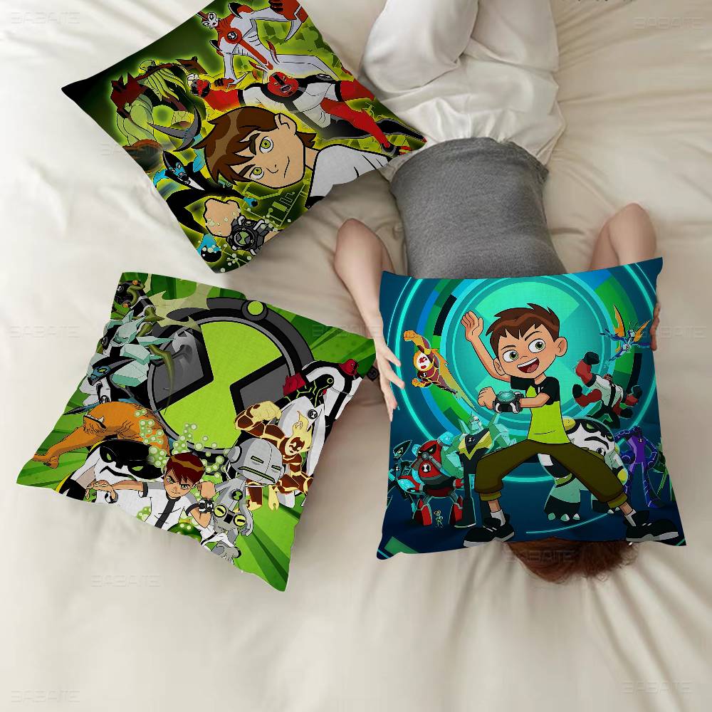 American Science Animation B-Ben 10 Cushion Cover Inches Farmhouse Decor Home Throw Pillow Covers For Couch Decorations