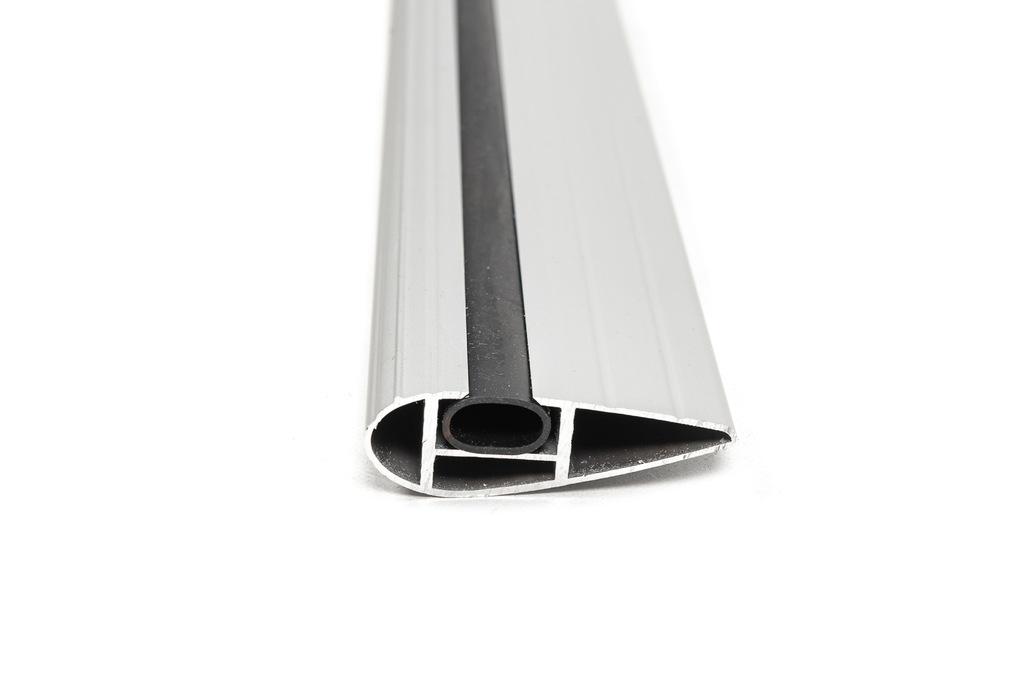 Belki poprzeczne na zintegrowane relingi dachowe zamykane na klucz Skybar V2 (2 szt.) do 120 cm, Szare