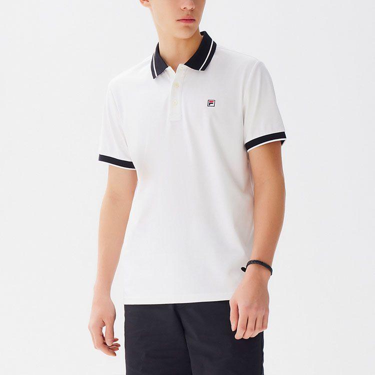 Fila Polo Shirts Men's White Polo Collar Moderate Other F11M128106FWT
