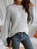 Women's Solid Color Crew Neck Pullover Sweater - 2025 Autumn/Winter Collection