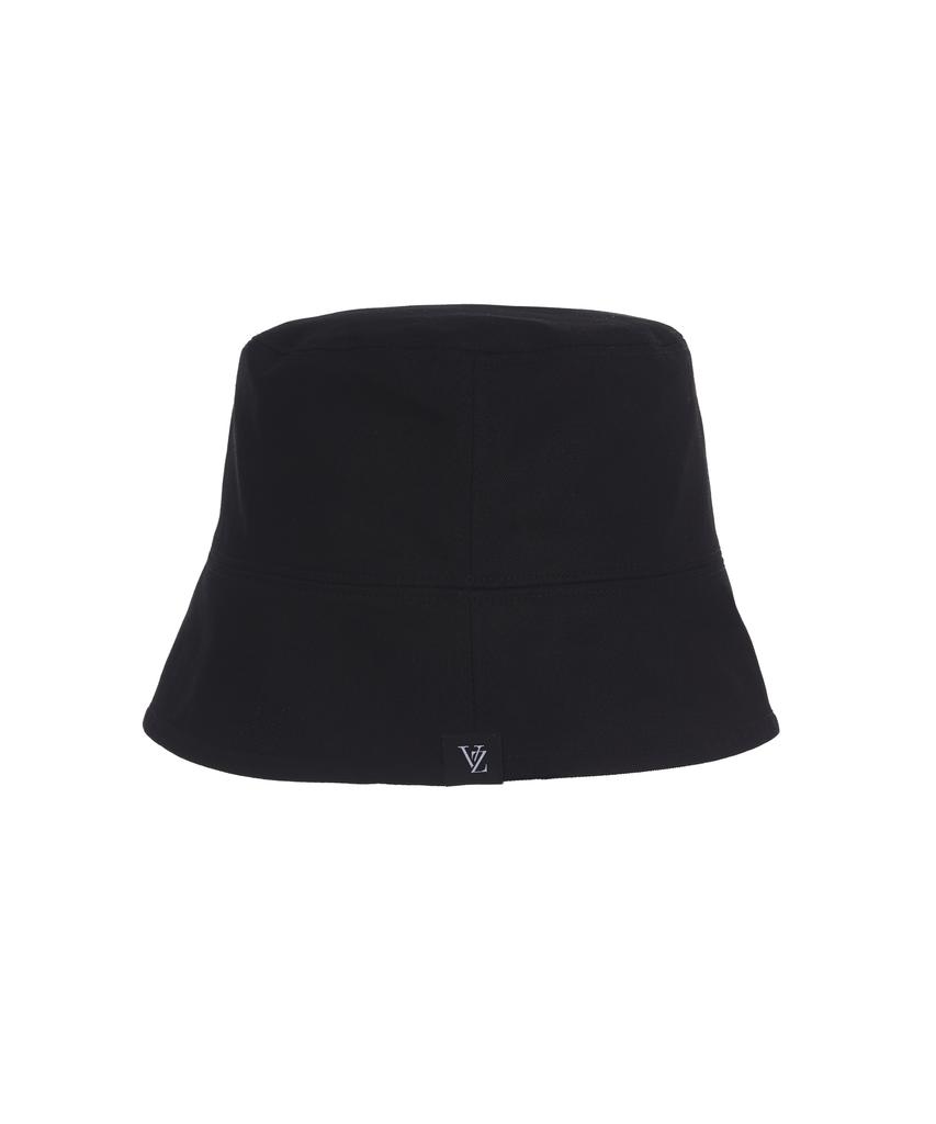 Bajal Label Drop Oversized Bucket Hat Black