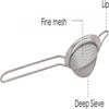 Tea Strainer - Loose Leaf Tea Sieve -Diameter - Small Metal Kitchen Utensil - Mini Mesh Sifter with Handle - Filter -Yx