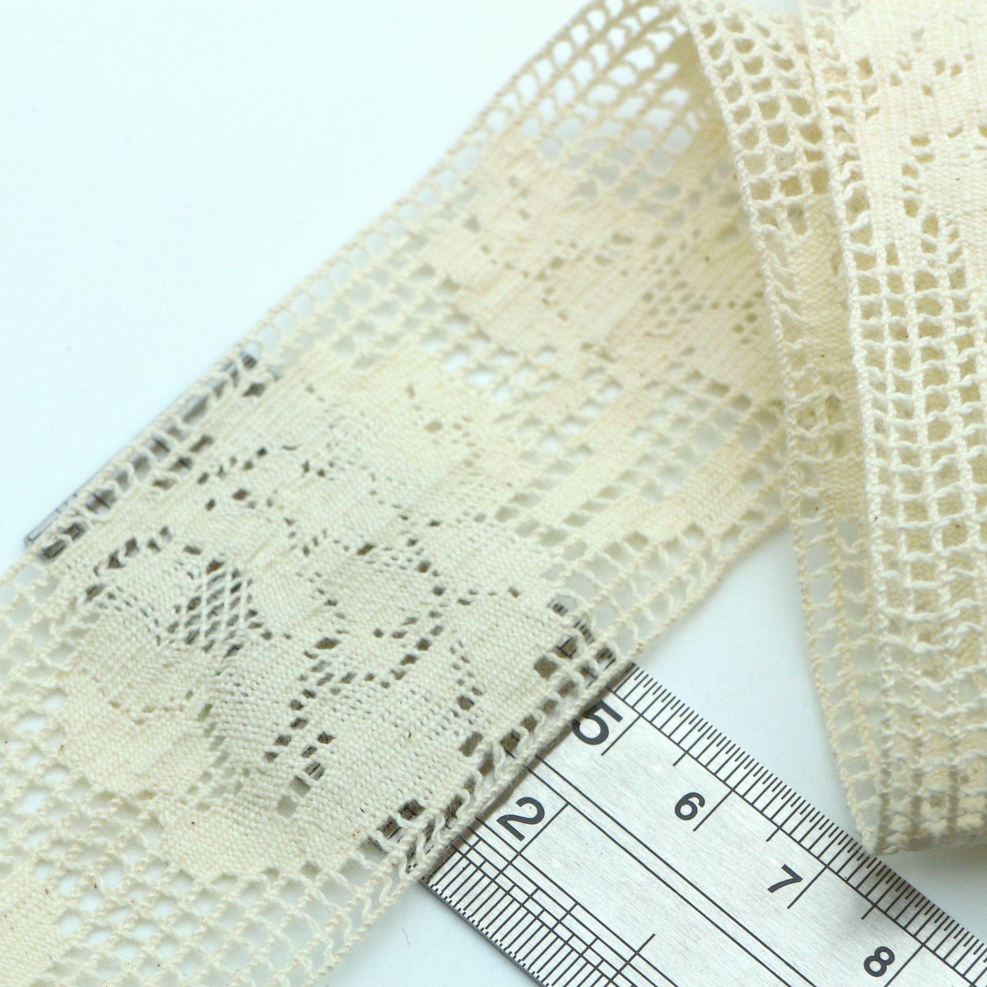 

Cotton Thread Lace Tablecloth Handmade Hanfu Decorative Accessories Lace Exquisite Hollow Lace Accessories Lace 1085B