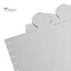 1/2/3Pcs Kids Growth Chart Mirror Dry Erase Board Children Room Nursery Bedroom Baby To Adults Boys Girls Wall Hanging Splicing Height Measurement