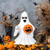 1Pc Resin Ghost Ghost Statue Pieces, Halloween Ghost Statue Decorative Ornaments, Cute Finger Ghost Ornaments, Perfect Halloween Decorations.