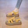 Muffin Sole Woven Fashion Sandals Women's Summer Buckle Shoes Women's Sports Beach Sandals