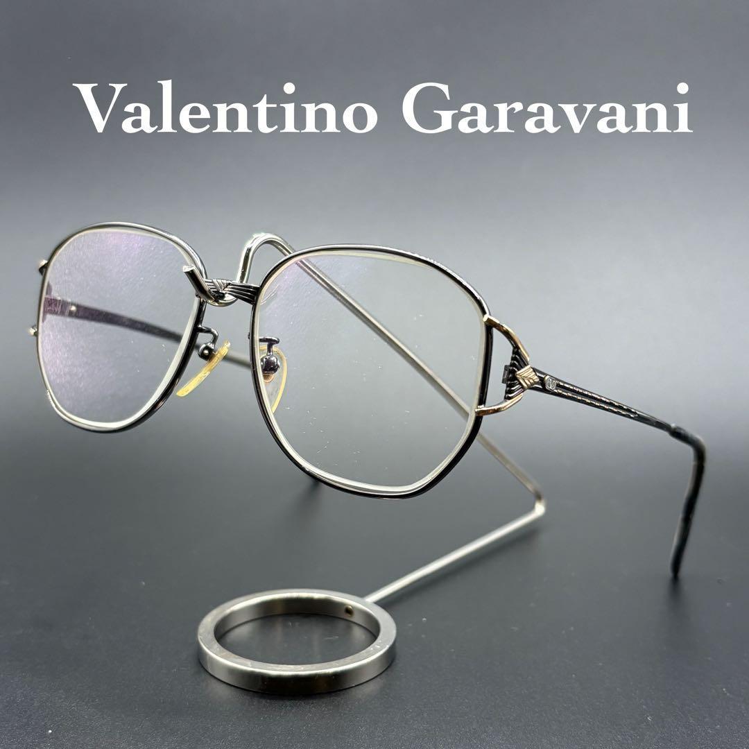 Used Valentino Garavani Glasses Frame Vintage Titanium Logo