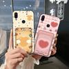 Card Sleeve Durable Phone Case For Xiaomi Redmi Note 7/Note 7 Pro Card Bag Fashion Design Silicone Card Slot Anti-knock