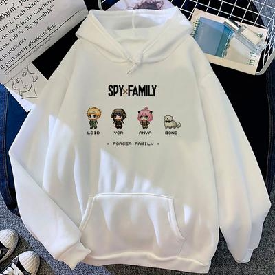 Spy X Family Hoodies Women Unisex Winter  Funny Sweat Y2k Hooded Shirt Female Vintage Pulls