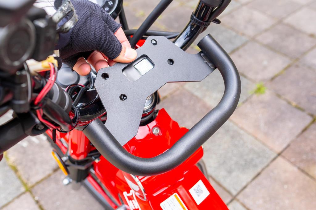 CustomGEAR Black Steel Top Bridge for CT125 Hunter and Bag Mounting Compatible CT-016 Multi-Bar Cub, Smartphone, Navigation,