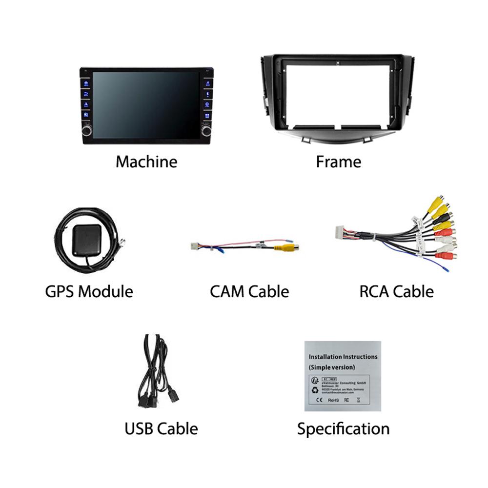 For Lifan X60 2012-2016 With Button Knob Android Car Radio Multimedia Player Navigation Stereo GPS 2 Din Carplay 2+32GB