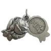 Miraculous Medal Rose Pendant, Slide Type, Made in Germany, Virgin Mary