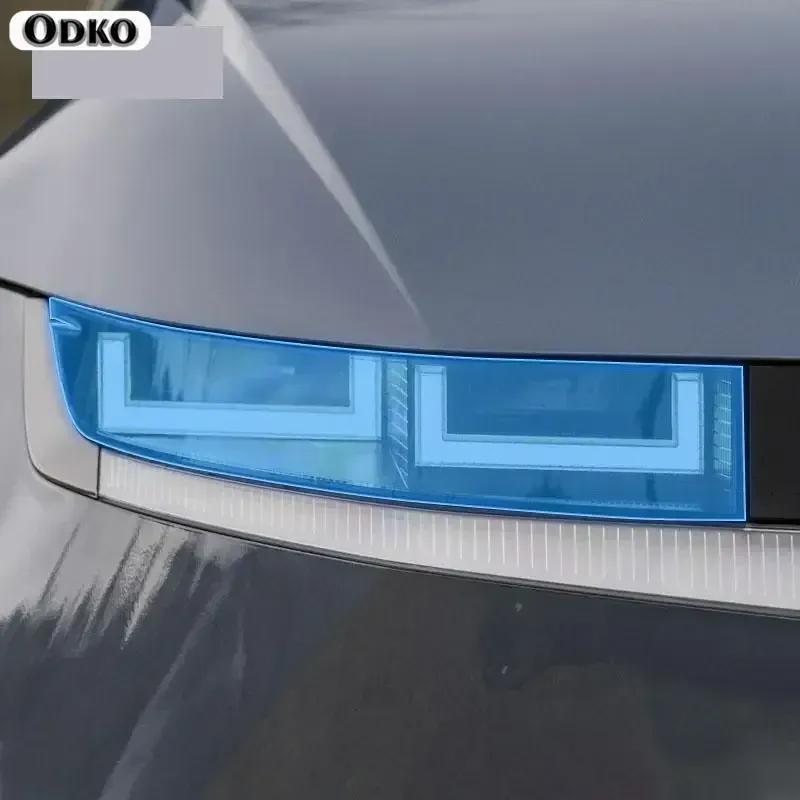 Per Hyundai IONIQ 5 - Pellicola Protettiva Antigraffio TPU PPF per Fari Esterni dell'Auto Pellicola Ripara-graffi Accessori trasparente