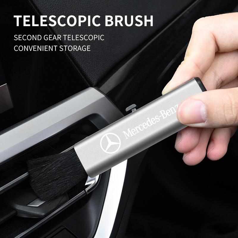 Car Interior Cleaning Tool Outlet Soft Brush Artifact Brush Goods For Mercedes-Benz AMG C500 C200 C300 A B C E GLA CLA GLK GL ML GLE W204 W205 W203