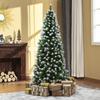 Artificial Christmas Tree, 630 Branches, 37 Cones, Snow-covered Tips, Fire-resistant, 180 Cm
