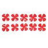 10Pcs 60mm 4 Blades Propeller Plastic Turning Boat Propellers Accessories with 2mm Hole