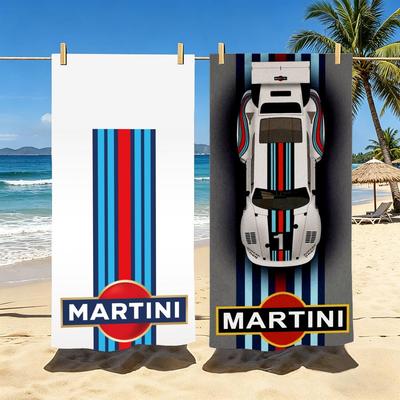 M-Martini Racing Towel Polyester Beach Towel Quick Dry Sand Free Bath Towel For Summer Pool Travel Vacation
