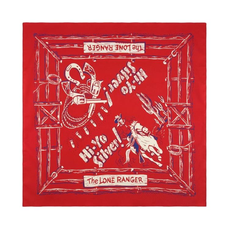 Western Pattern Headscarf Bandanas Hiphop Head Scarf Music Festival Headwrap Cycling Dancing Head Scarf Handkerchief