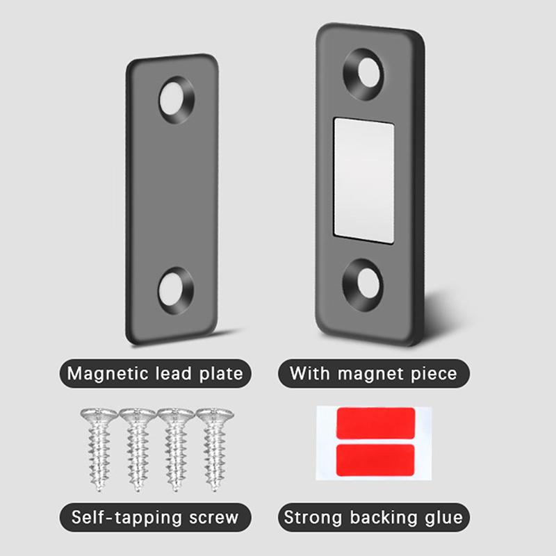 5 Pairs Magnetic Cabinet Catches Ultra Thin Door Strong Magnets Stopper Invisible Adhesive Drawer Magnet Lock