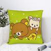 Rilakkumas Square Pillow Case Kawaii Cushion Covers Awesome Polyester Decor Pillowcase for Sofa 45x45cm