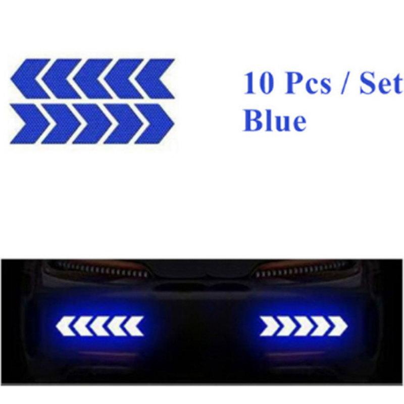 10 teile/satz Pfeil Reflektierende Auto Körper Aufkleber Wasserdichte Sicherheit Warnung Allgemeine Auto Körper Reflektierende