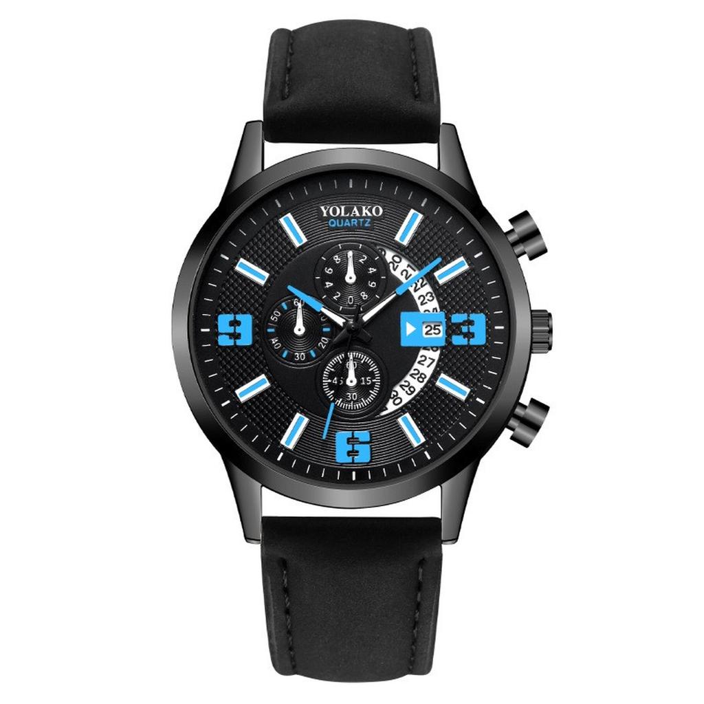 Mens Leather Business Fashion Watch Strap Watch For Gift Giving