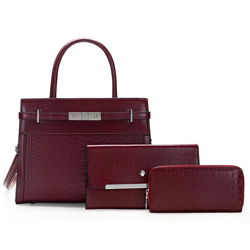 Women's Bag New Multi-piece Set, Single Shoulder Portable Messenger Large Capacity Child and Mother Bag