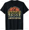 Hecho en 1989 Todas las Piezas Originales Divertida Camiseta de Cumpleaños Nacido en 1989 Unisex Verano Ropa de Calle Tops Ropa de Calle Camisas