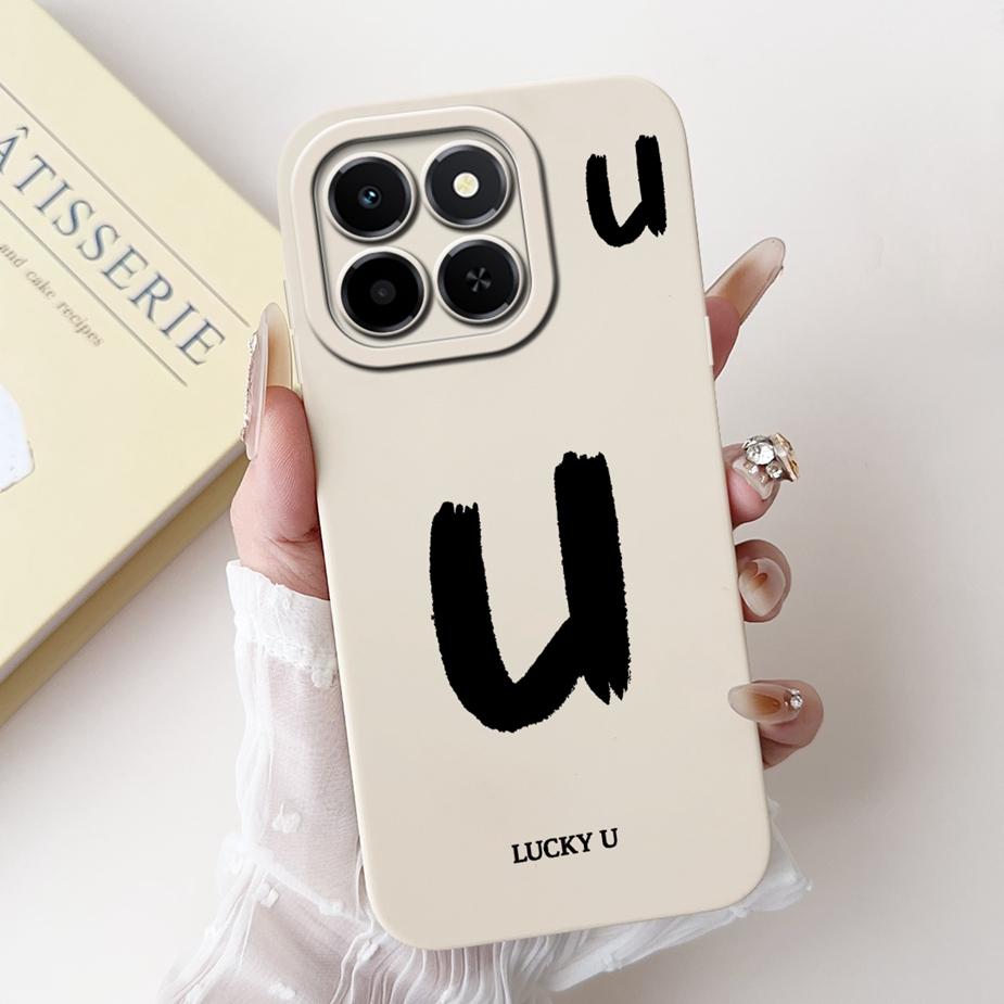 For Honor X6C Case NIC-LX1 NIC-LX2 NIC-LX3 Cute Lucky Letters Cover Soft TPU Phone Case For Honor X6c X 6c HonorX6C Fundas Coque